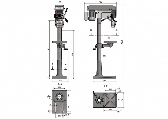 Вертикально-сверлильный станок OPTIdrill D 23Pro (380 В) фото