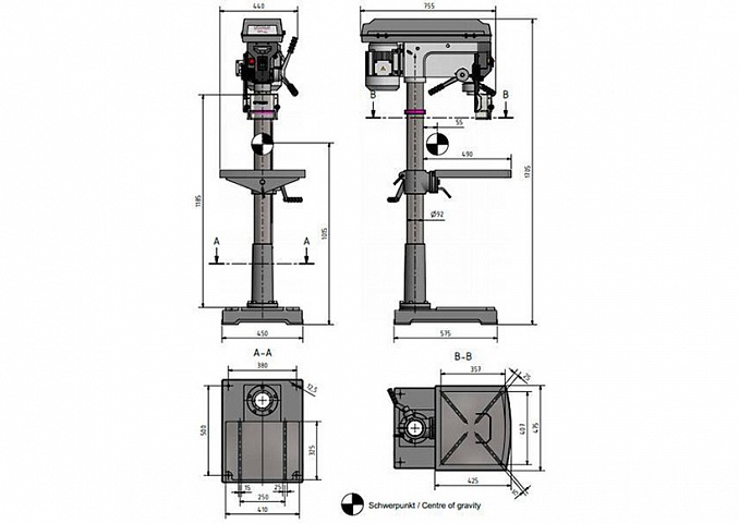 Вертикально-сверлильный станок OPTIdrill D 33Pro фото