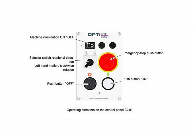 Вертикально-сверлильный станок OPTIdrill B 24H (380 В) фото