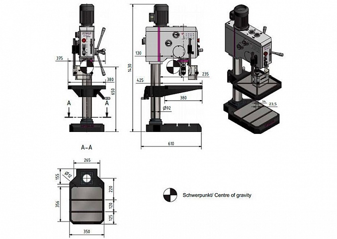 Вертикально-сверлильный станок OPTIdrill DH 26GT фото